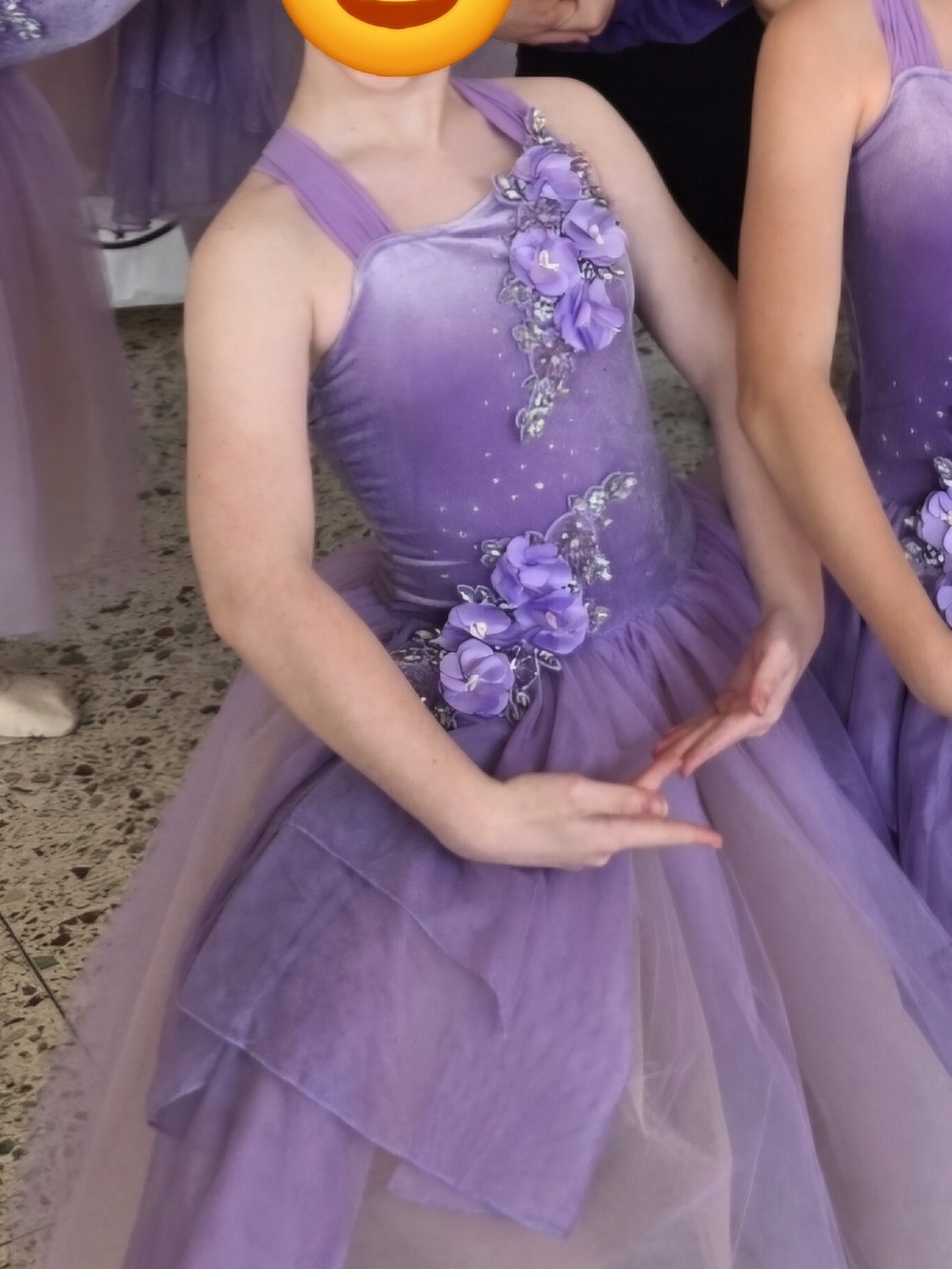 Weissman Lavender Floral Tulle Ballet Dress for Kids